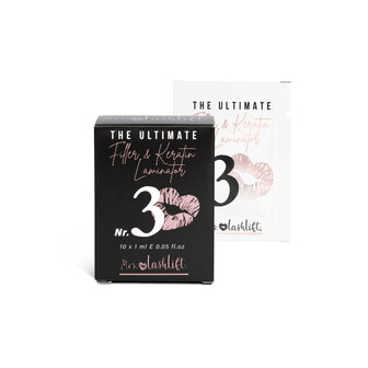 Mrs.-LashLift® PRO, The Ultimate Filler & Keratin Laminator Nr.3- sachets